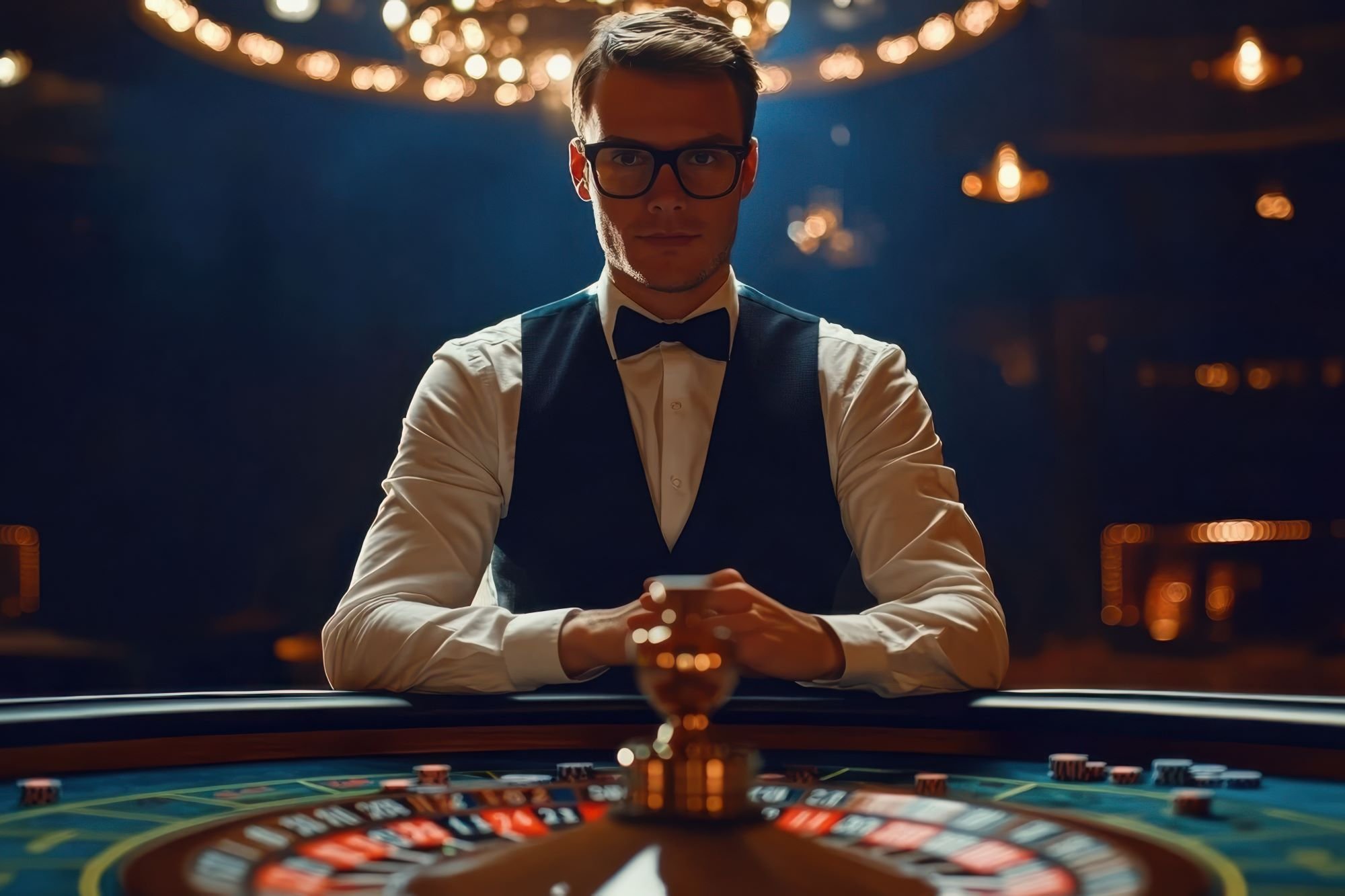Studio live dealer ngamenjitu dengan kamera multi-sudut dan dealer profesional di meja blackjack, roulette, dan baccarat