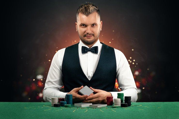 Antarmuka permainan slot ngamenjitu menampilkan gulungan, simbol, dan tombol kontrol taruhan